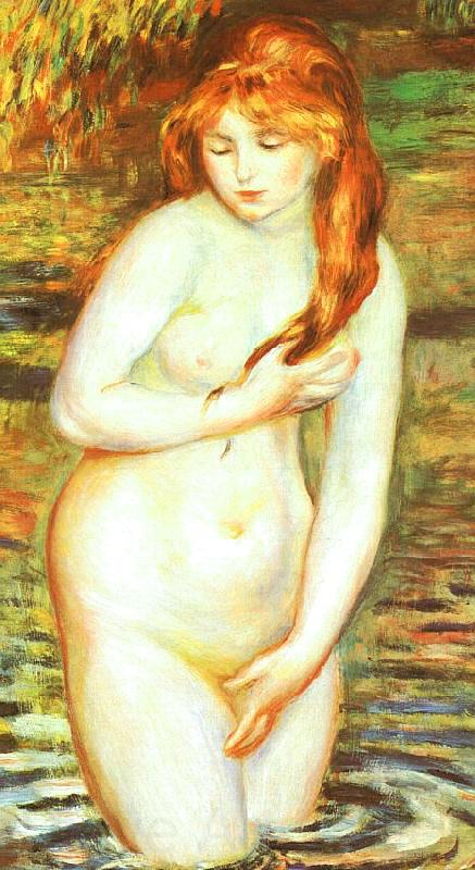 Pierre Renoir Young Woman Bathing France oil painting art